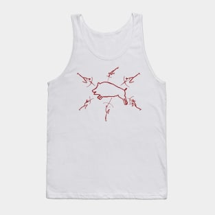 The Boar Hunt  Red version Tank Top